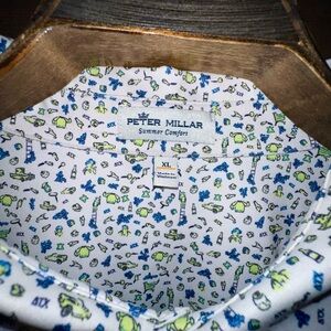 Peter Millar Summer Comfort “Animal House”  XL Polo